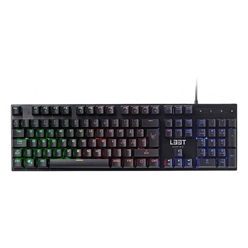 ZL002-Kopie L33T OSEBERG Gaming-Tastatur Halbmechanisch RGB US-Layout PC beleuchtet