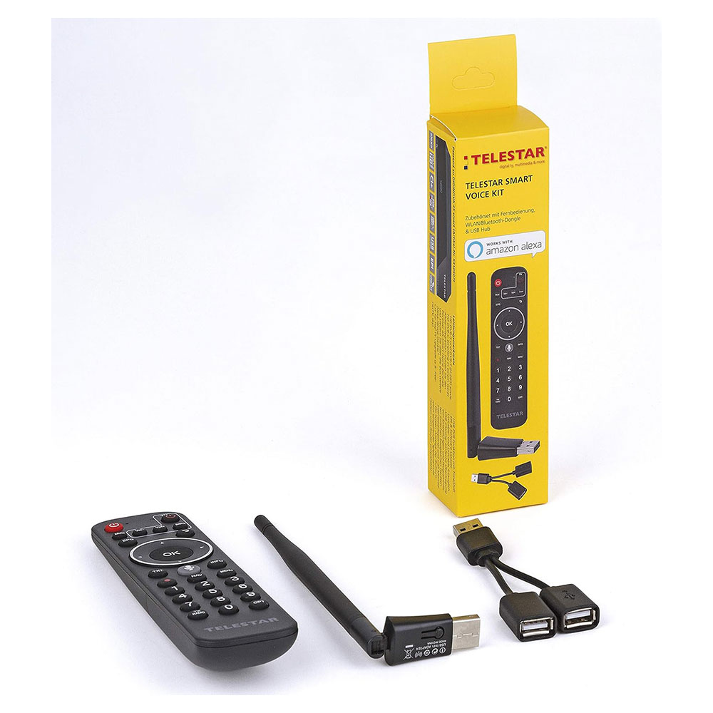 TELESTAR Smart Voice Kit Fernbedienung WLAN Bluetoth Dongle Amazon Alexa Sprachsteuerung