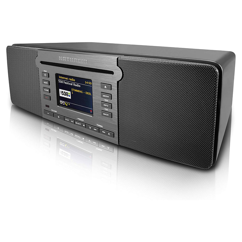 Kathrein DAB+ 100 Highline Internet Radio Internetradio DAB/UKW WLAN LAN CD Stereo All-in-one gebraucht