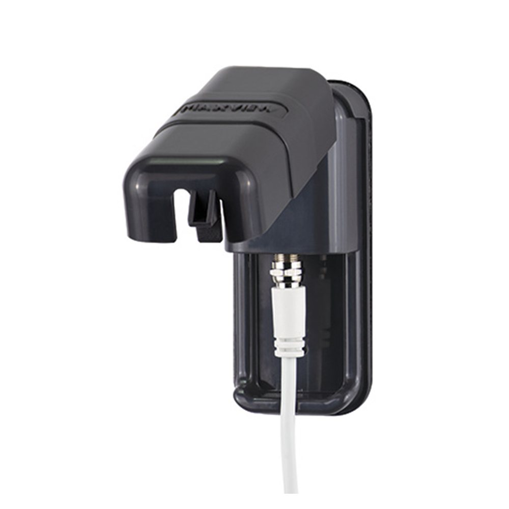 Maxview Antennen Außensteckdose für F-Stecker F-Anschluss anthrazit Sat