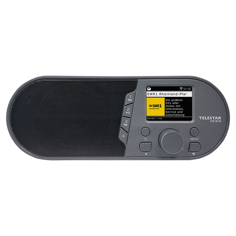 TELESTAR TOP IR 50 anthrazit Internetradio Radio Digitalradio WLAN Bluetooth