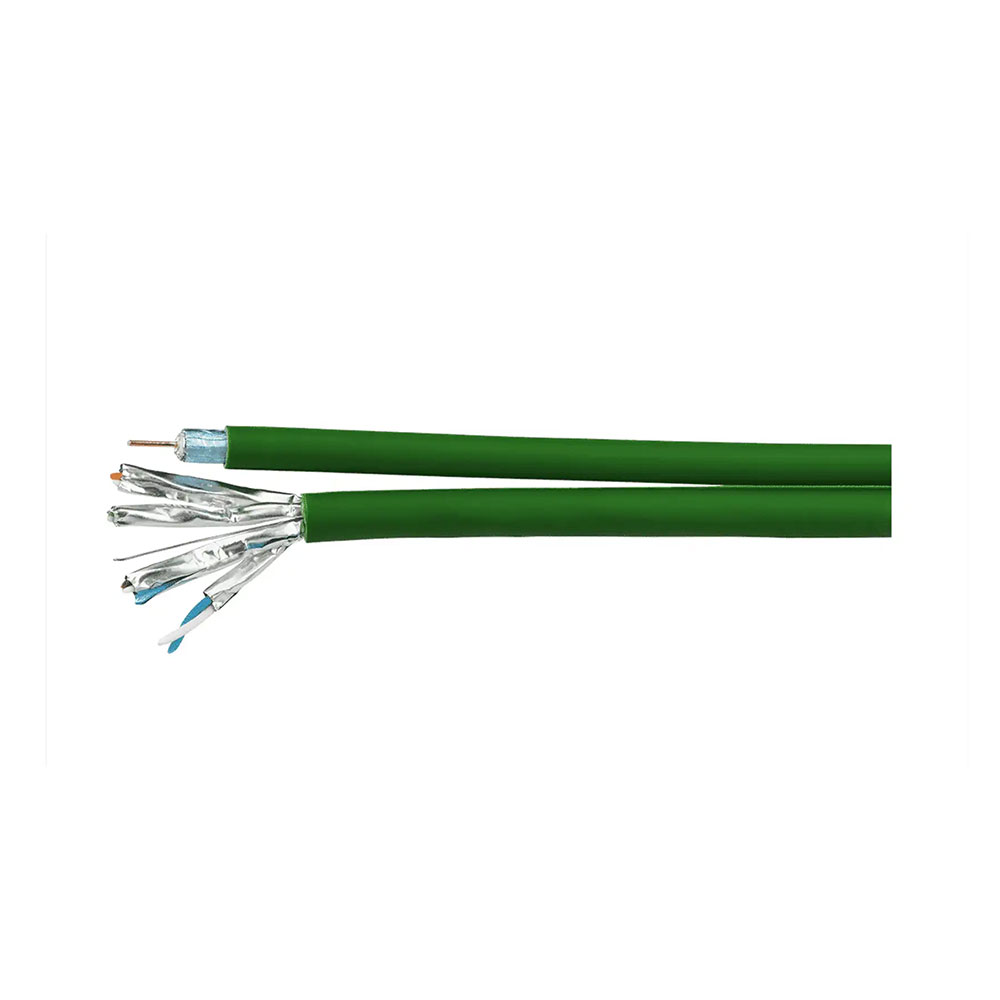 100m Kathrein LCH 120/100m Hybridkabel Koaxial- und LAN-Leitung kombiniert Cat.7 U/FTP-Netzwerkkabel A+