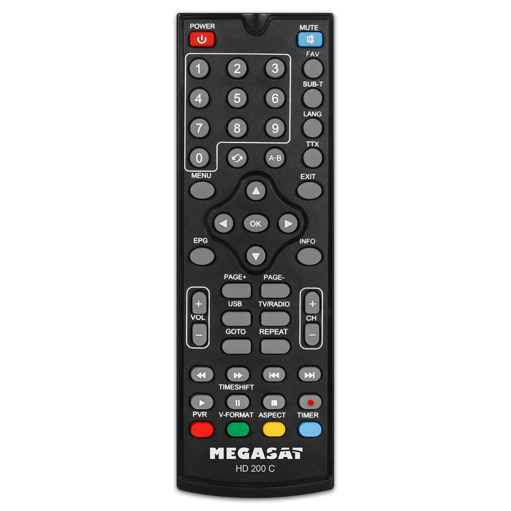 Fernbedienung FB für Megasat HD 200 C HD200C