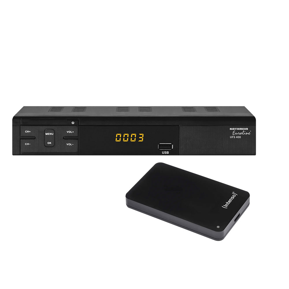 Kathrein UFS 400 Euroline HDTV Sat Receiver Satelliten & 1TB Festplatte Festplattenreceiver