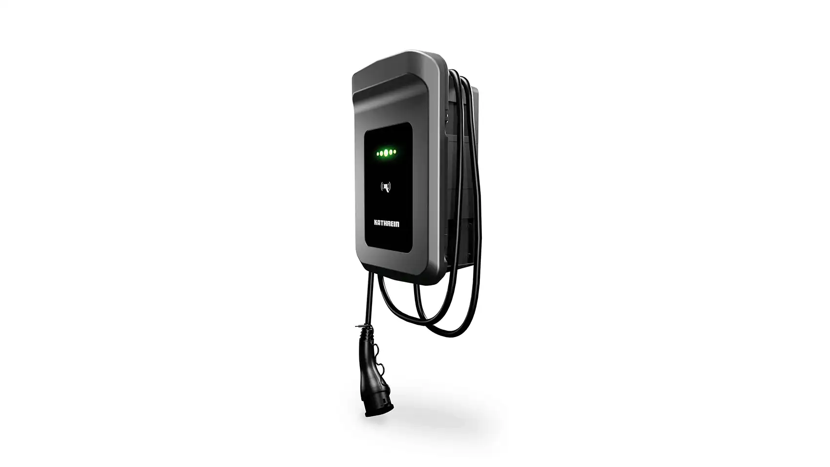 Kathrein AC40E-11-C500-A KWB-AC40 E Wallbox Ladestation 11KW mit 5m Ladekabel Anthrazit eichrechtskonform