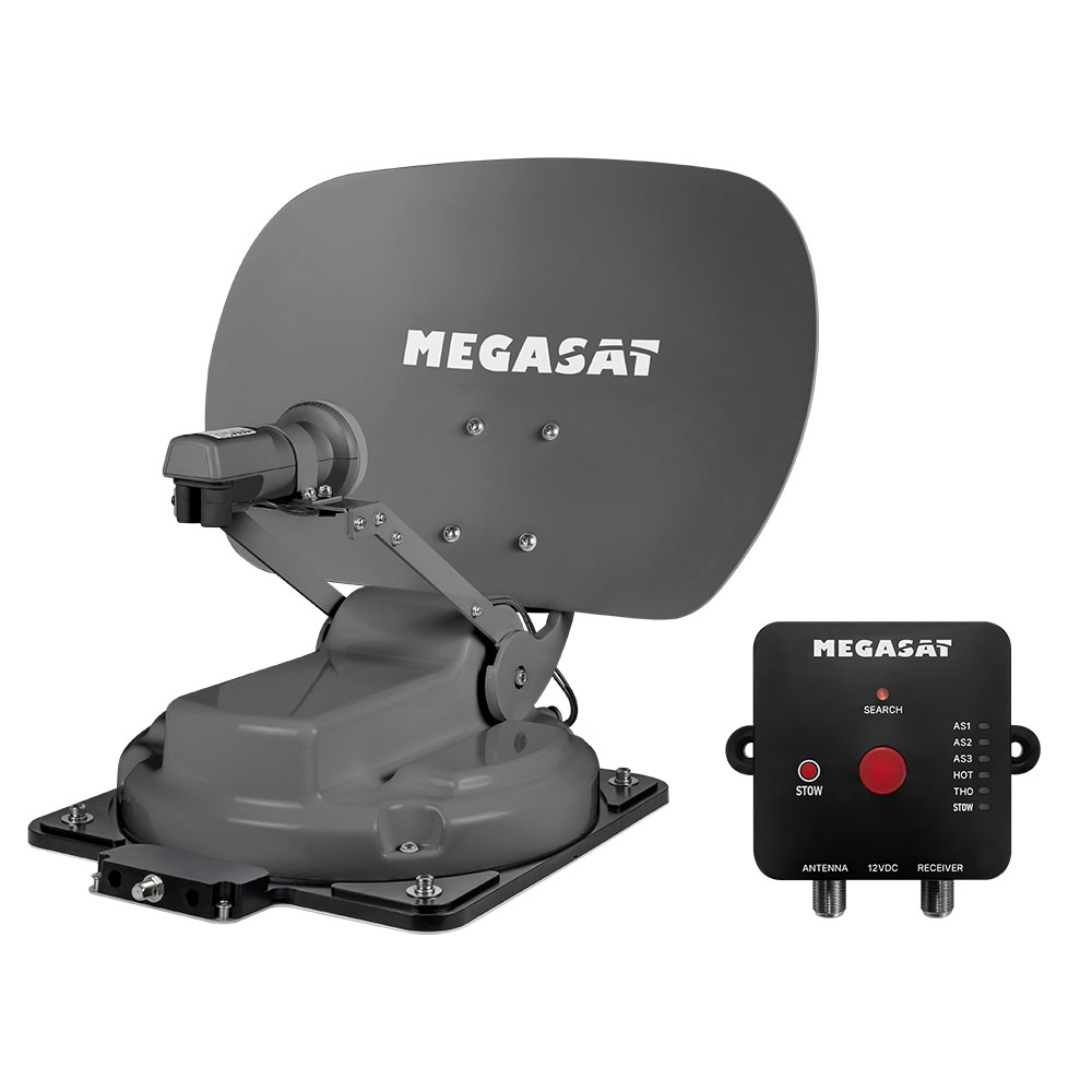 Megasat Caravanman kompakt 4 graphit vollautomatische Sat Satelliten Antenne System GPS