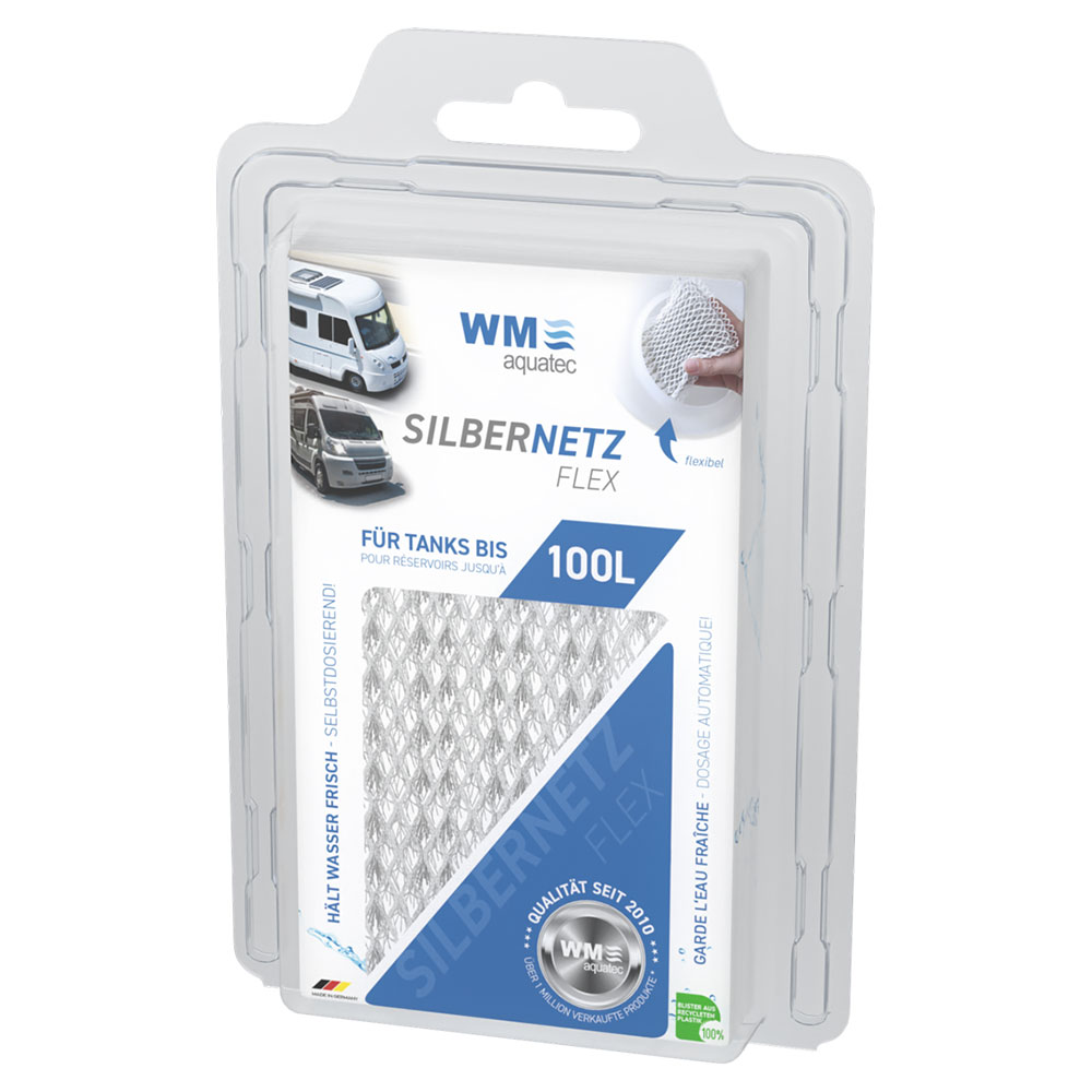 WM Aquatec Silbernetz Flex bis 100 Liter Tankgröße Wasserkonservierung Wasser Camping kombinierbar