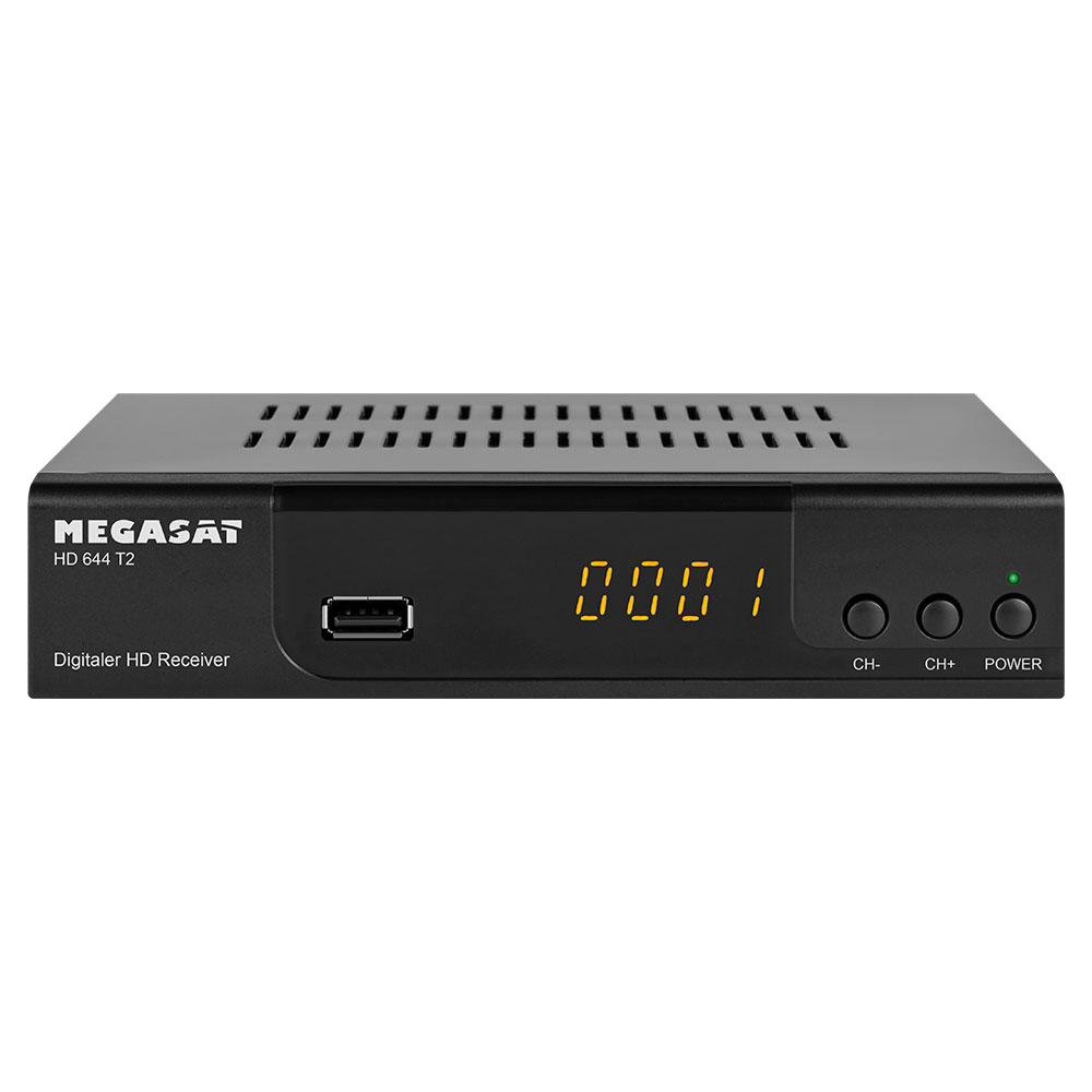 Megasat HD 644 T2+ DVB-T DVB-T2 H.265 HEVC terrestrischer Receiver HDTV