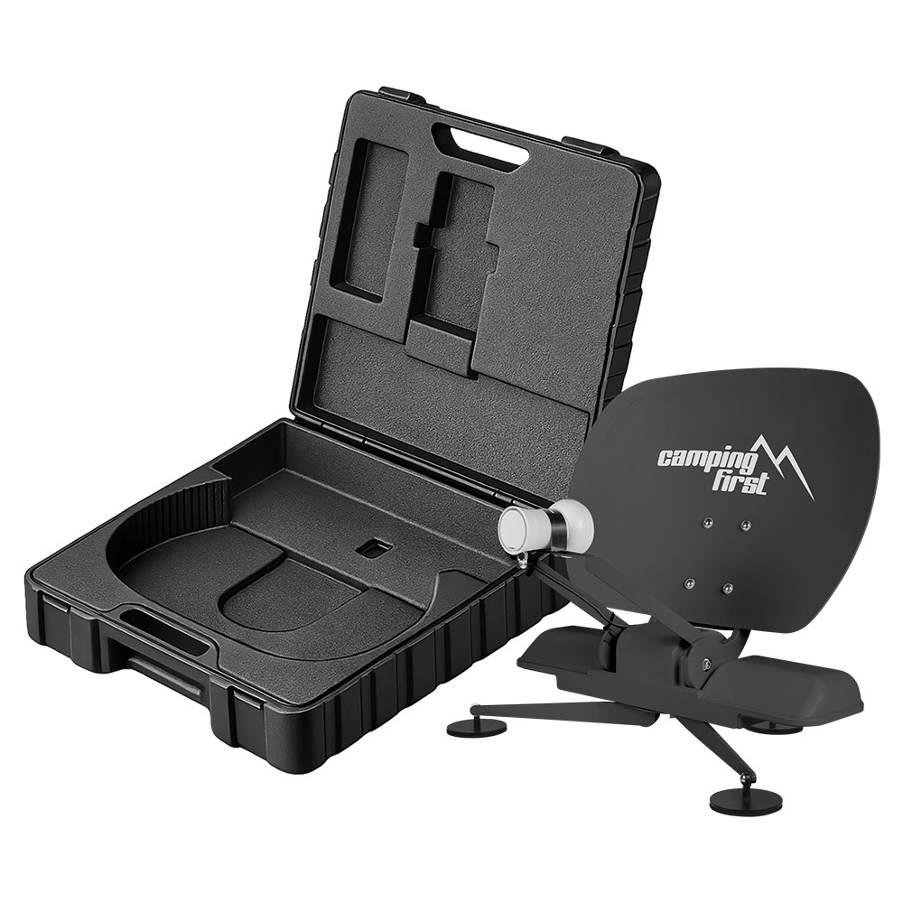Camping First Satmex mobil 3 grau portable mobile vollautomatische Sat Antenne Satelliten System