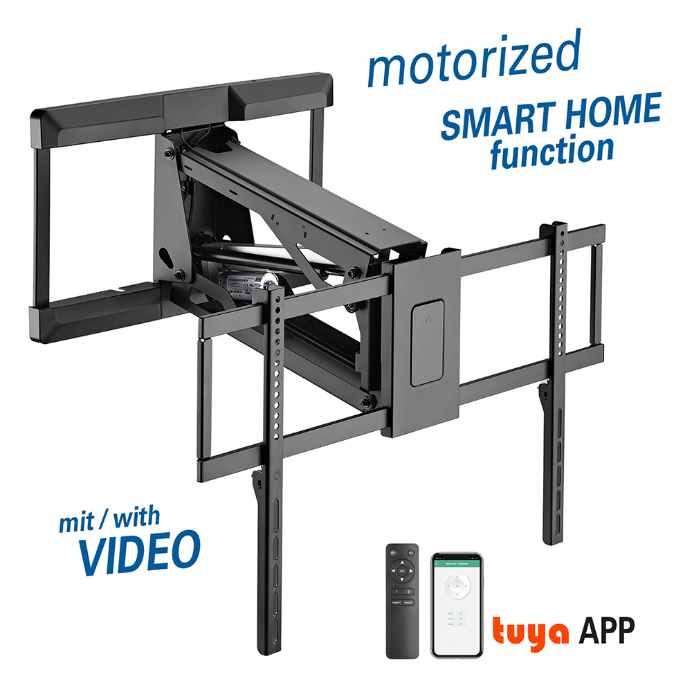 HP65_video-Kopie my wall HP 65 L motorisierter TV Wandhalter herunterziehbar 43 - 90 Zoll LED Fernseher vollbeweglich