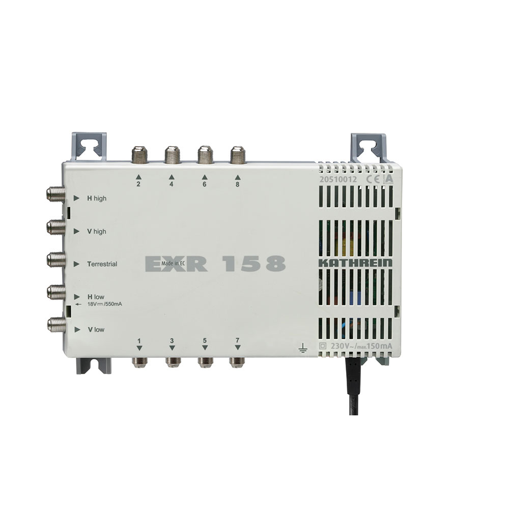 20510012_3216 Kathrein EXR 158 5/8 Sat Multischalter Verteiler Speisesystem Quad LNB tauglich
