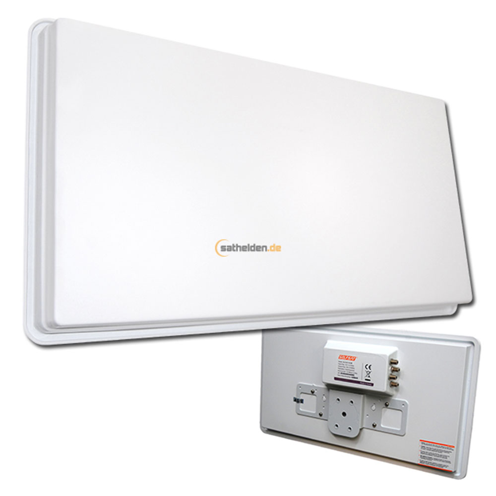 Selfsat H30D4 Quad Flachantenne Sat Satelliten Spiegel Antenne