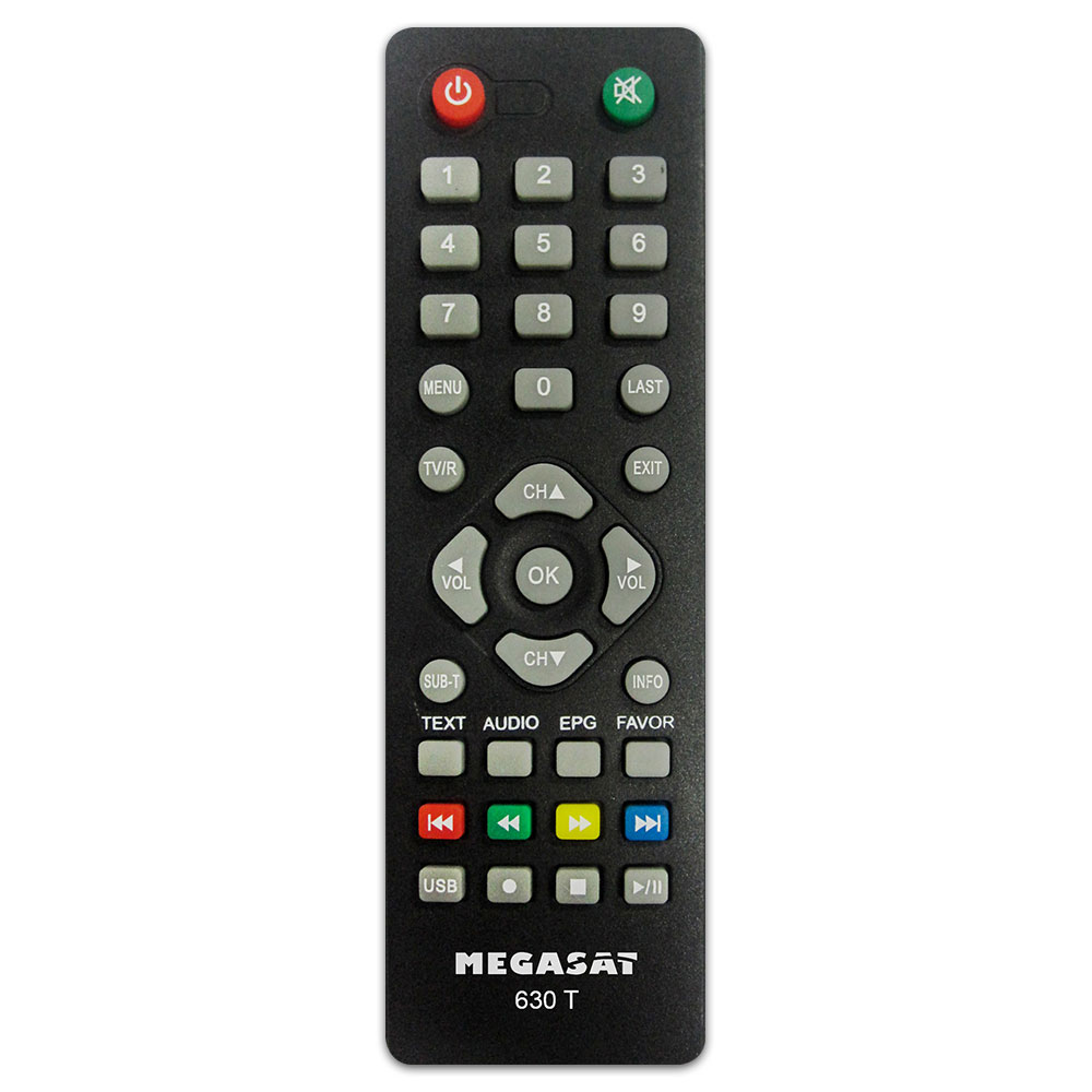 Megasat-630-T-FB Fernbedienung FB für Megasat 630T 630 T Receiver