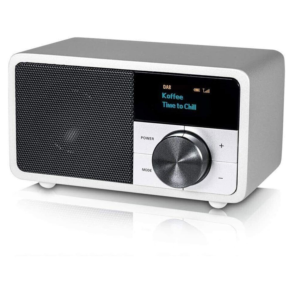Kathrein DAB+ 1 mini silber portables Radio DAB/UKW mit Akku 20 Stunden Streaming