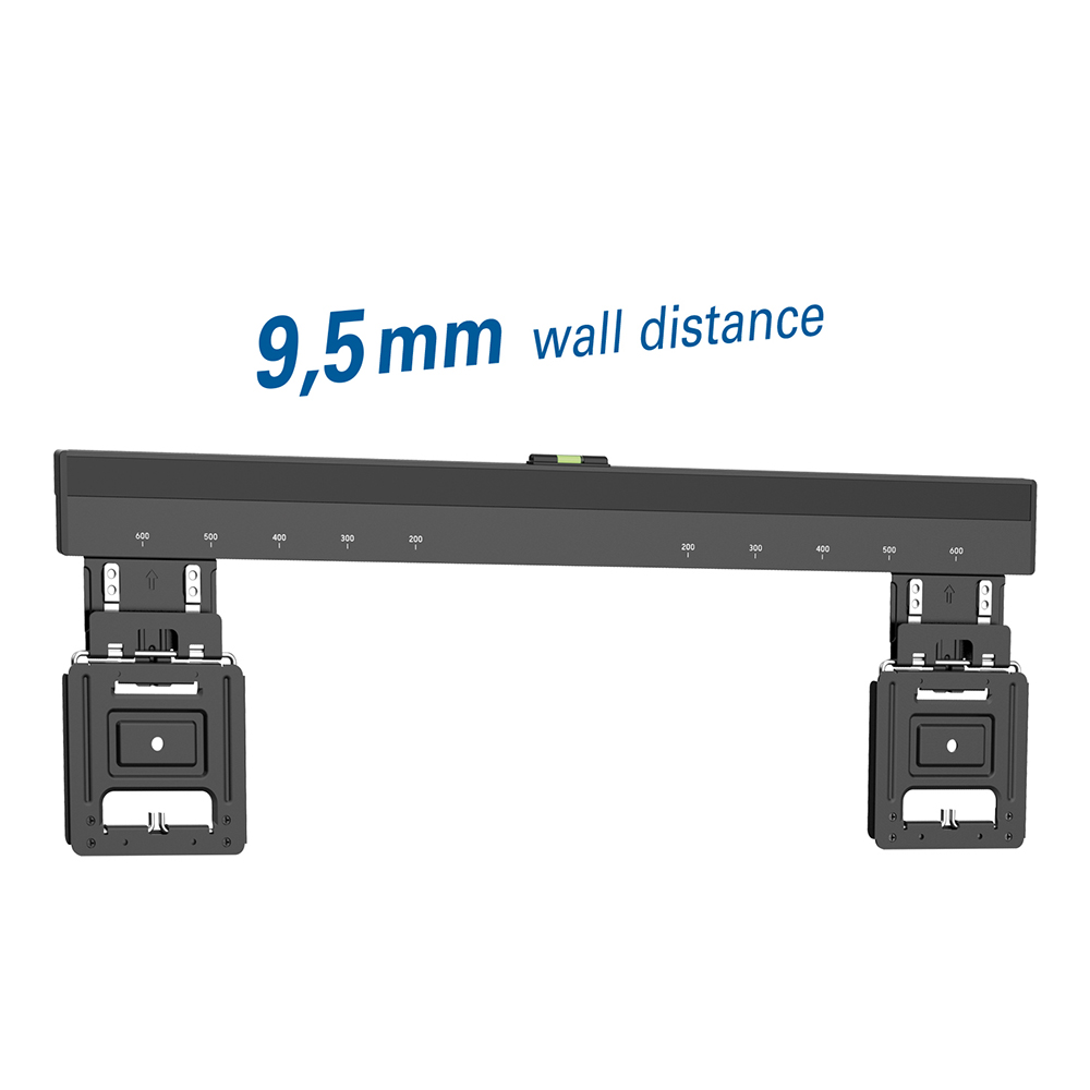 my wall HE 7-1 L TV Wandhalter Ultra Slim  37 - 80 Zoll LED Fernseher bis 75 kg 9,5mm Wandabstand