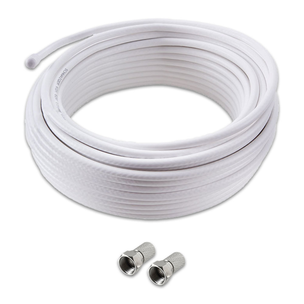 Megasat-Koaxialkabelset-10m-Kabel-Stecker573abc576409d Koaxialkabel-Set 90 dB 10m 6,9mm 2-fach geschirmt weiß F-Stecker
