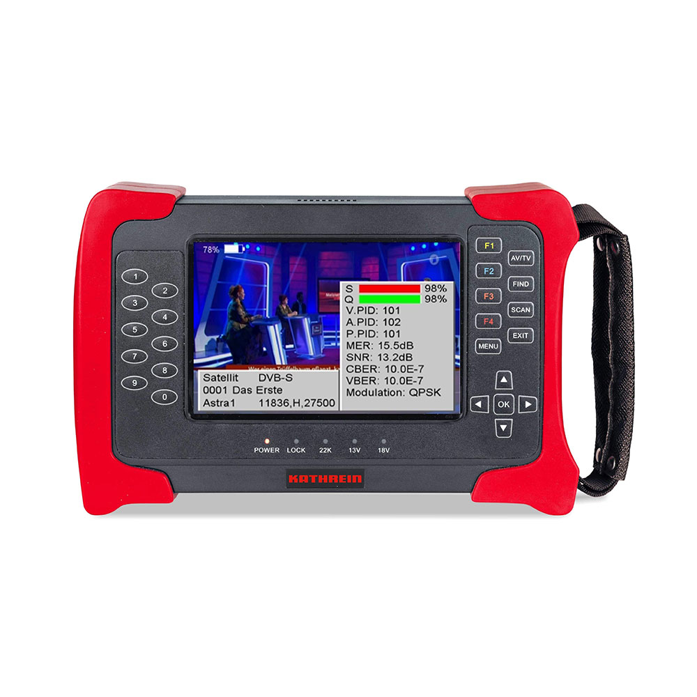 Kathrein MSK 20 Kombi-Messgerät Satmessgerät DVB-S2 Satelliten DVB-C DVB-T2 Satfinder