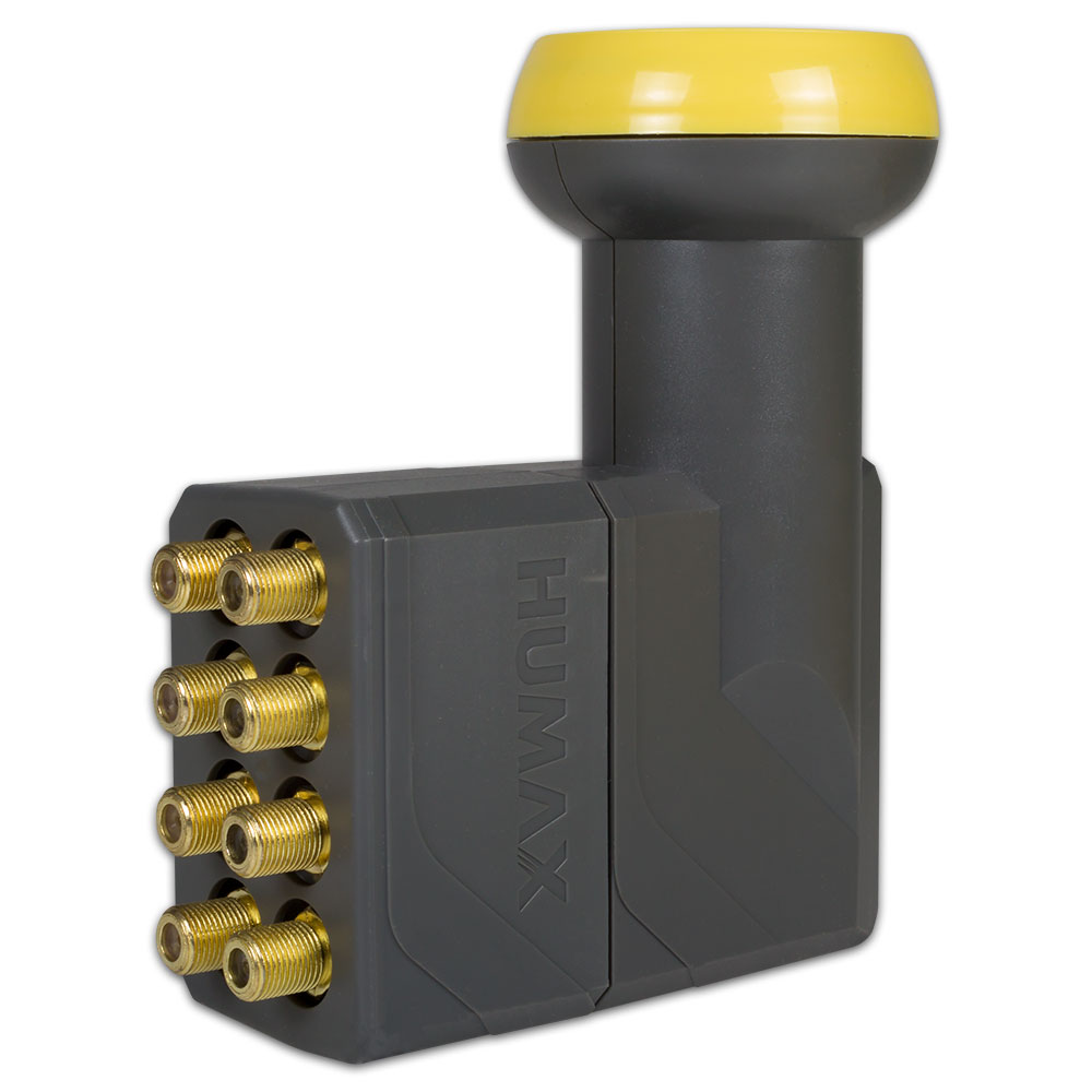 Humax-LNB-182 Humax 182 Gold Octo Sat LNB HD 40mm feed Satelliten 0,1dB Digital HDTV