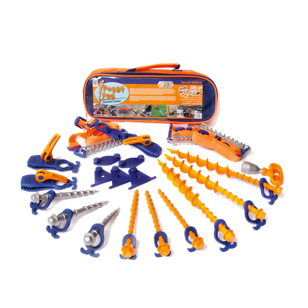 Peggy Peg 270° Markisenset AbspannKit für zusätzliche Abspannungen Allrad-/Offroad