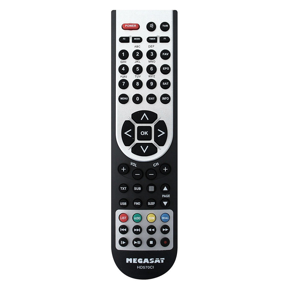 Megasat-HD-570-CI-FB Fernbedienung FB für Megasat HD 570 HD570 CI Receiver