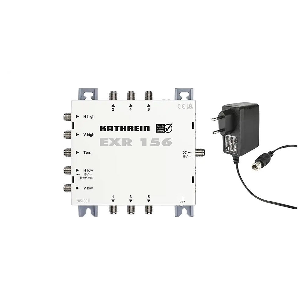 Kathrein EXR 156 5/6 Sat Multischalter Verteiler Speisesystem Quad LNB tauglich