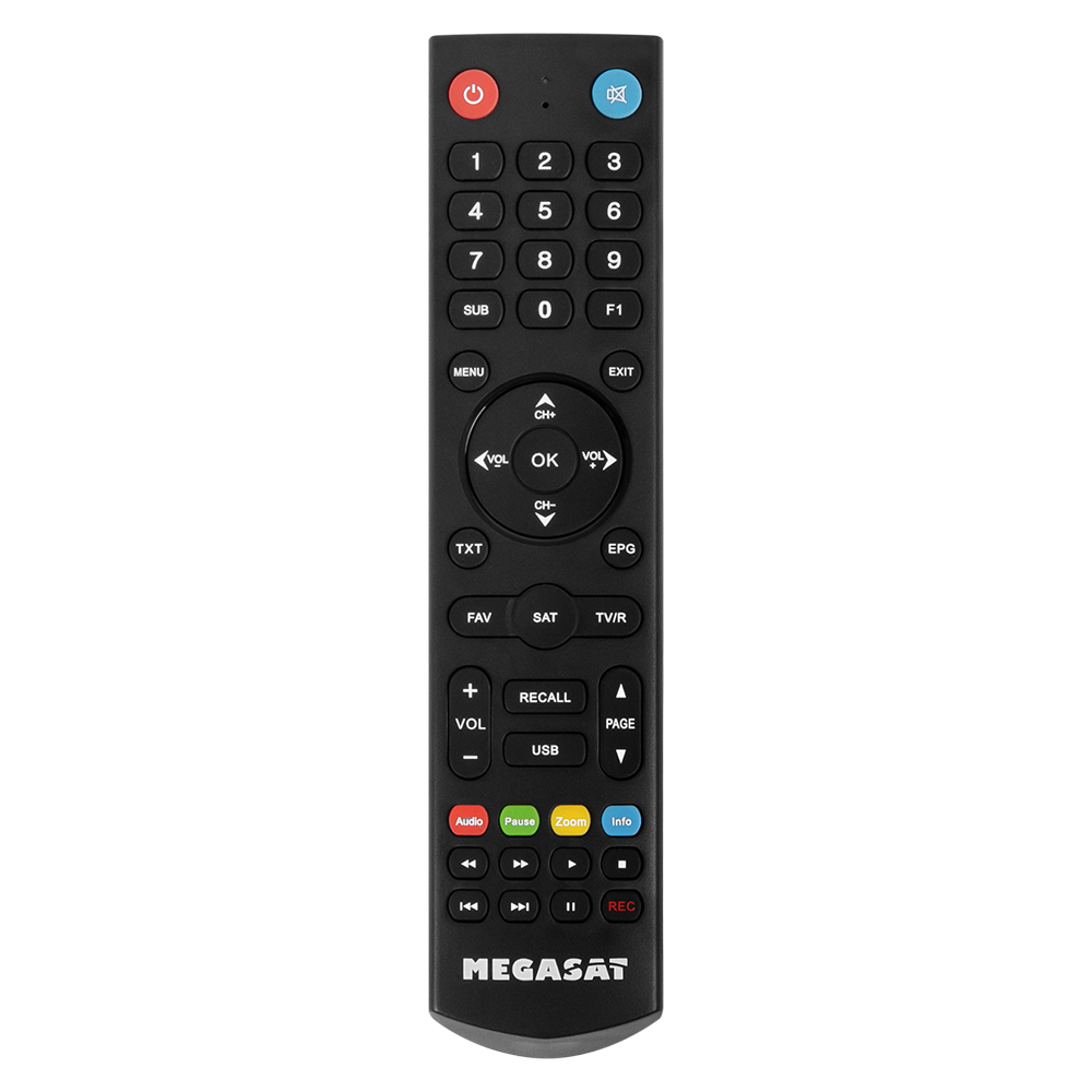 Fernbedienung für Megasat HD 910 Premium, Camping Professional, HD 900 CI+, 935 V2 V3
