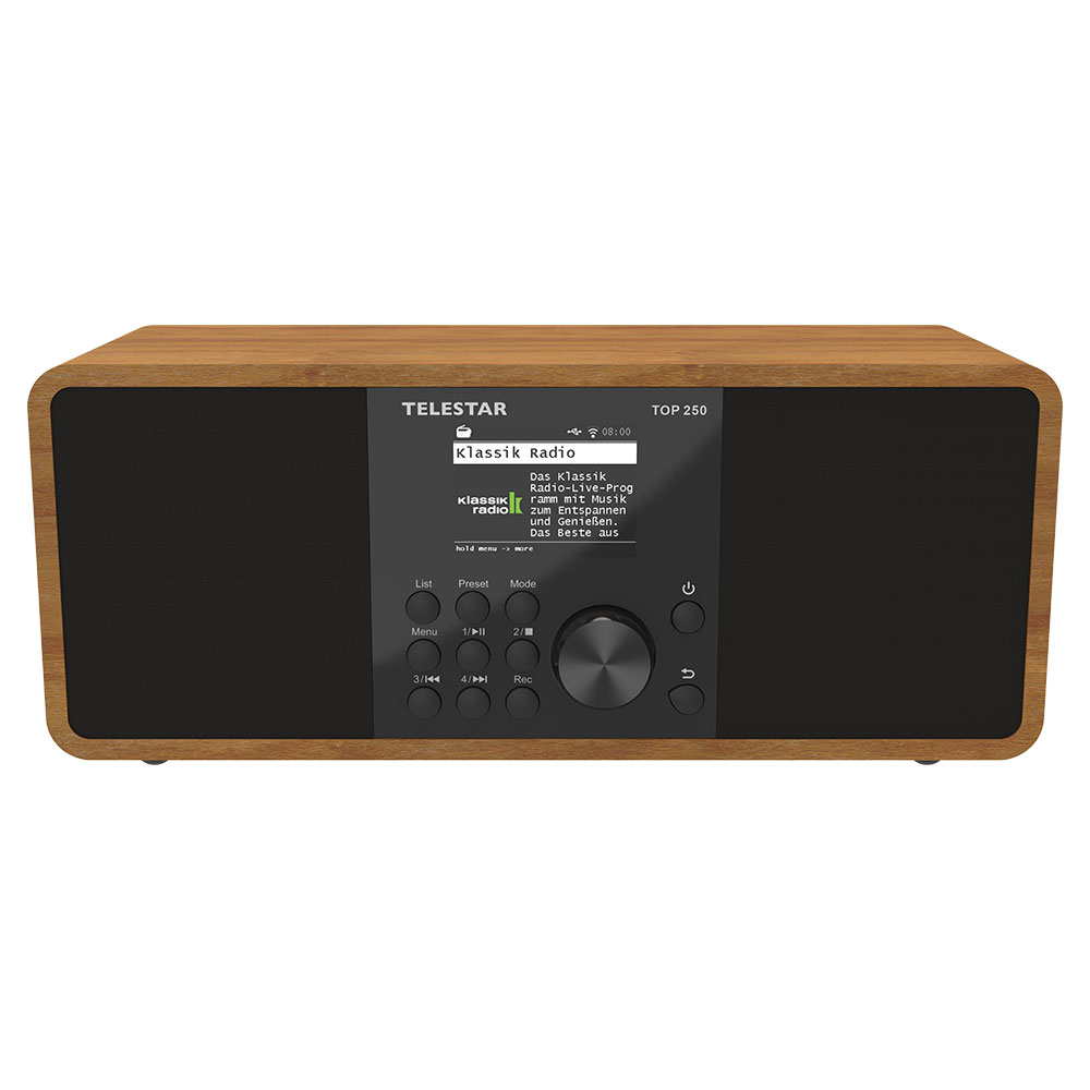 TELESTAR TOP 250 Holz Stereo DAB+ UKW Internetradio Radio Digitalradio