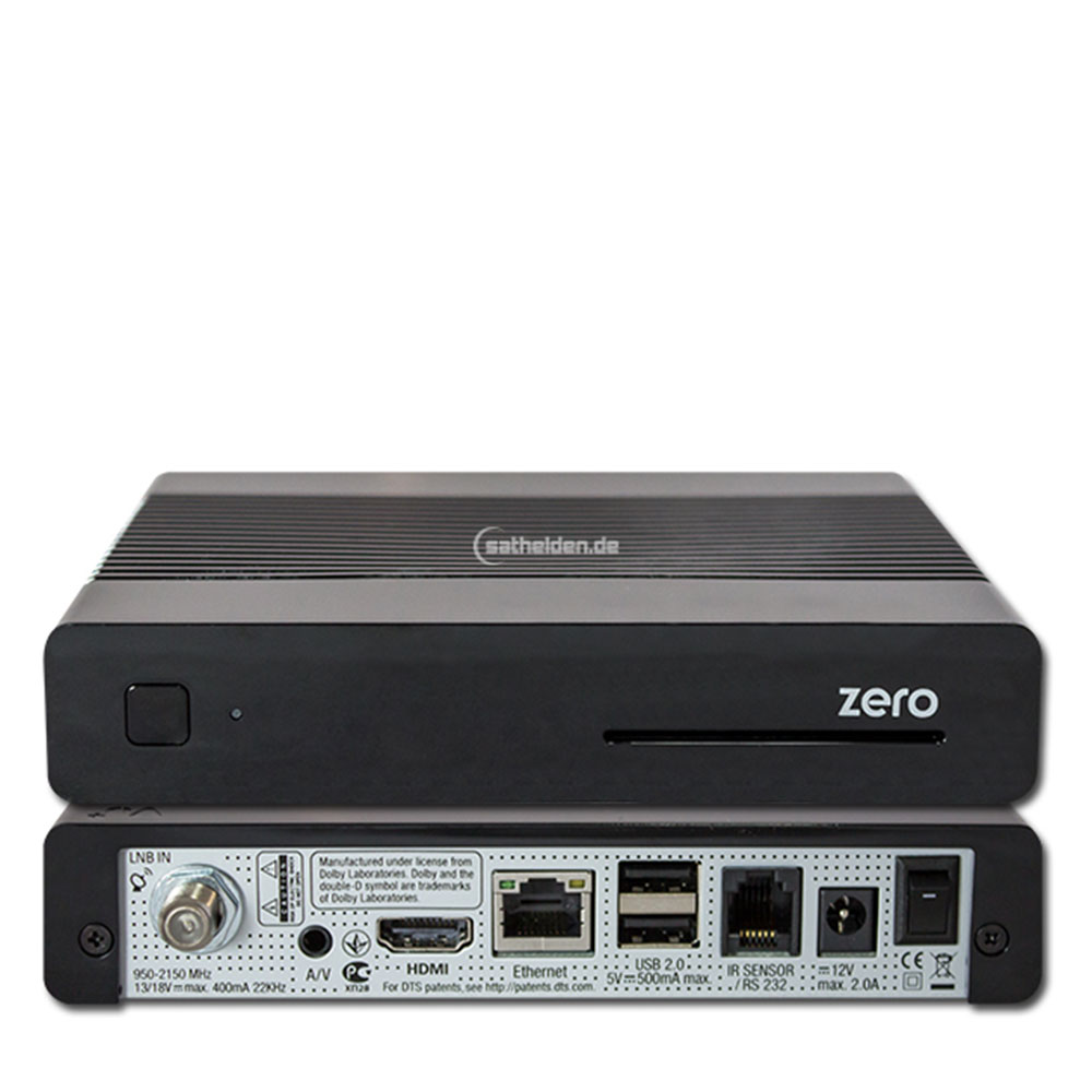 VU+ zero HDTV Sat Receiver Linux 1x DVB-S2 VU Plus Full HD 1080p schwarz