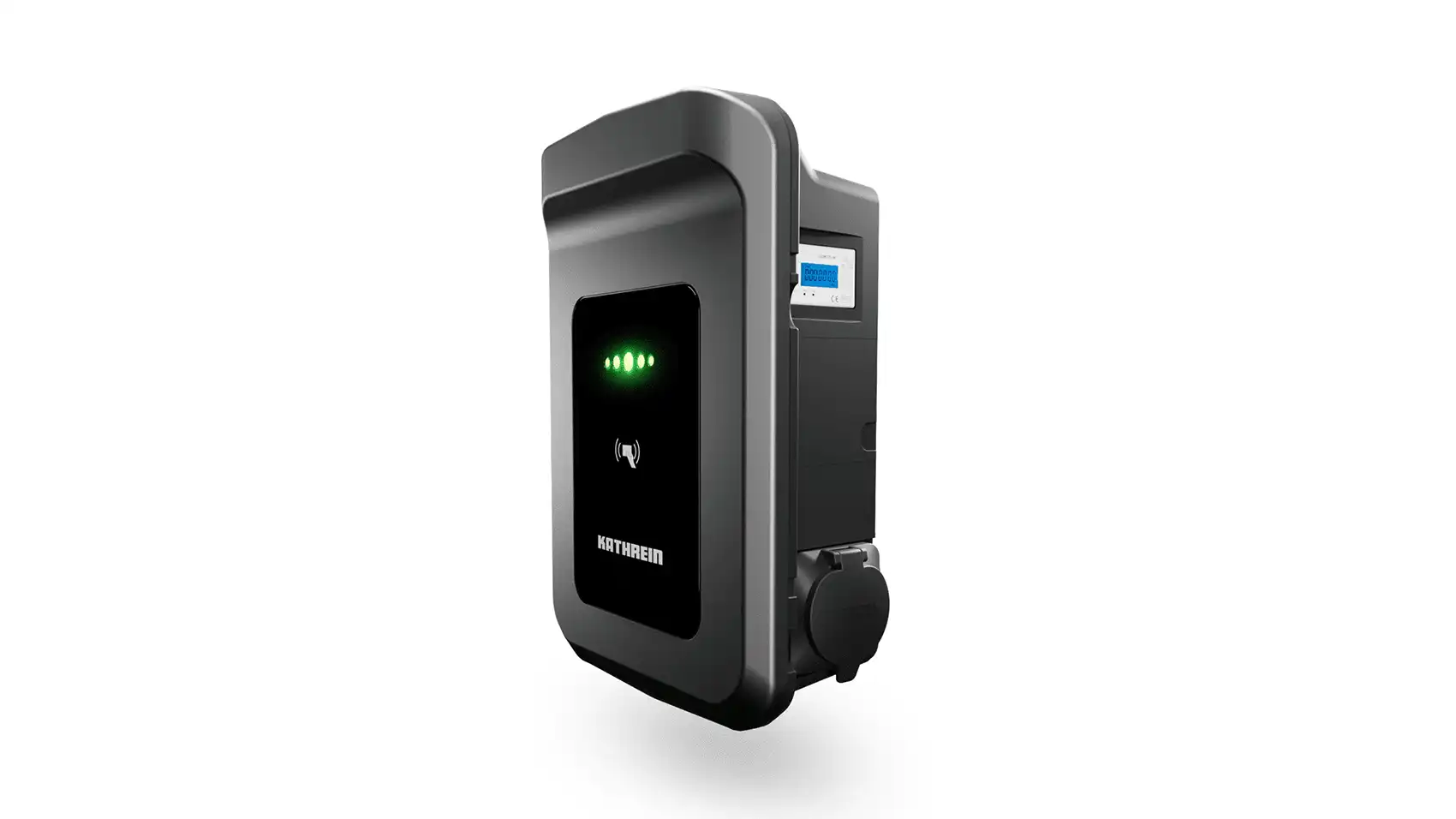 Kathrein AC40E-11-P-A KWB-AC40 E Wallbox Ladestation 11KW mit Ladebuchse Anthrazit eichrechtskonform