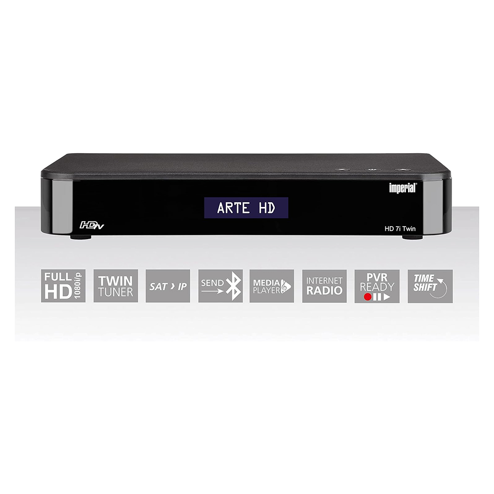 Imperial HD 7i Twin HDTV Sat Satelliten Receiver USB Recording PVR ready SAT>IP