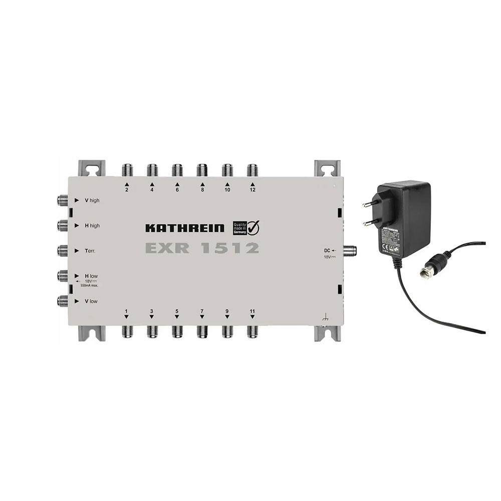Kathrein EXR 1512 5/12 Sat Multischalter Verteiler Speisesystem Quad LNB tauglich