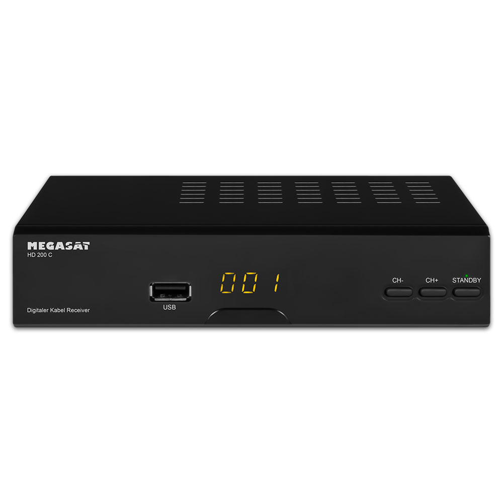 Megasat HD 200 C HDTV Kabel Receiver DVB-C Cable USB LAN Scart gebraucht