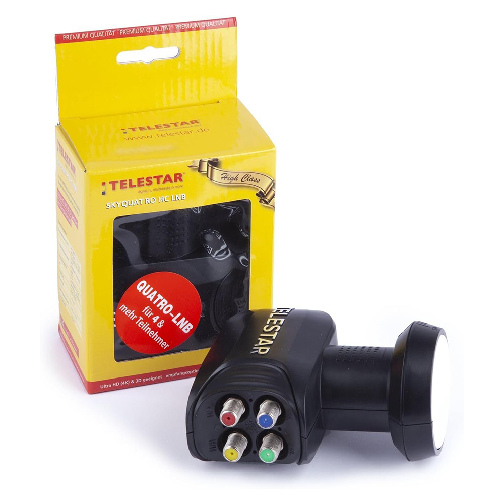 Telestar SKYQUATRO HC Quattro LNB Sat Satelliten HDTV Quatro-LNB Multischalter
