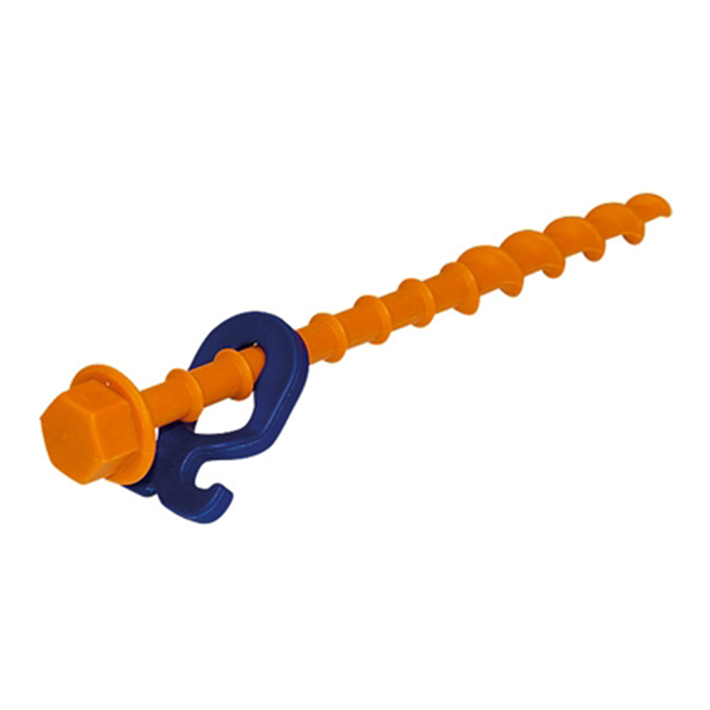9845_0-Kopie Peggy Peg Schraubhering N normal PP Heringe Zelt Markise 20cm 12er Set