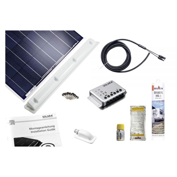 SOLARA Solarmodul Profi Pack PRP03 2x110 W 880Wh Komplettset für Wohnmobil Segelyacht