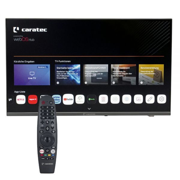 Caratec Vision CAV322E-S Camping 32" LED Smart TV DVB-S2/C/T2 Fernseher 12V WebOS