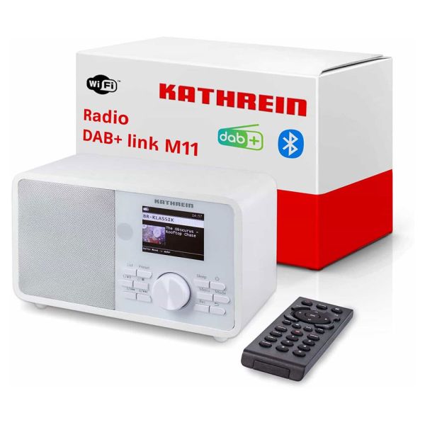 Kathrein DAB+ link M11 weiß mono Internet Radio Internetradio DAB/UKW WLAN LAN