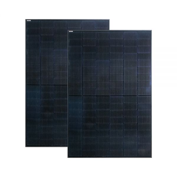 Megasat Solarmodul Mono 2er Set 820W Full Black monokristallin PERC Solar Modul je 410W