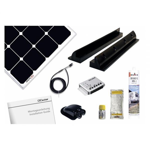 SOLARA Solarmodul DCsolar Power Set 220 W 880Wh Komplettset für Wohnmobil Segelyacht