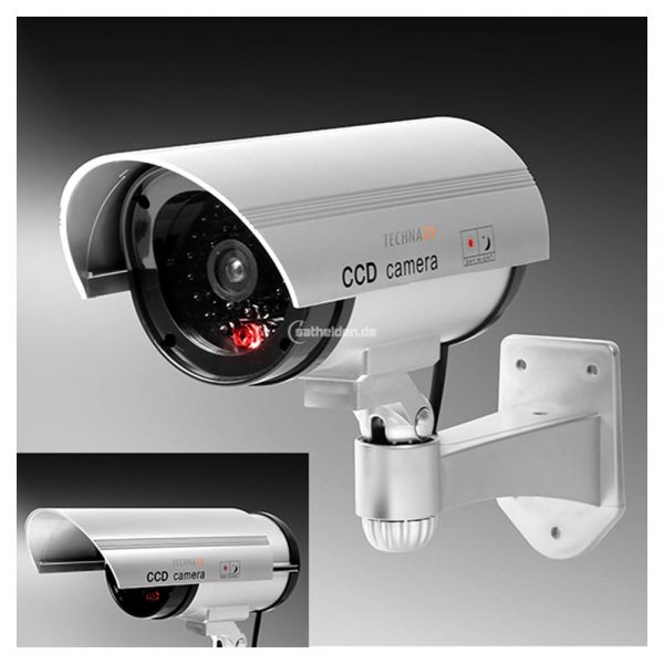 Technaxx CCD Überwachungskamera Attrappe TX-18 Security Cam Kamera Dummy