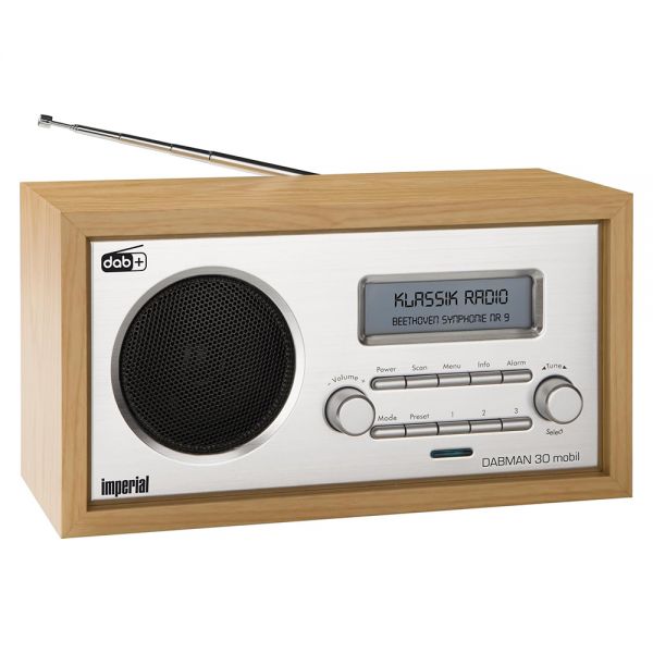Imperial DABMAN 30 Buche Tragbares DAB+ Digitalradio DAB & UKW-Radio Mono Retro