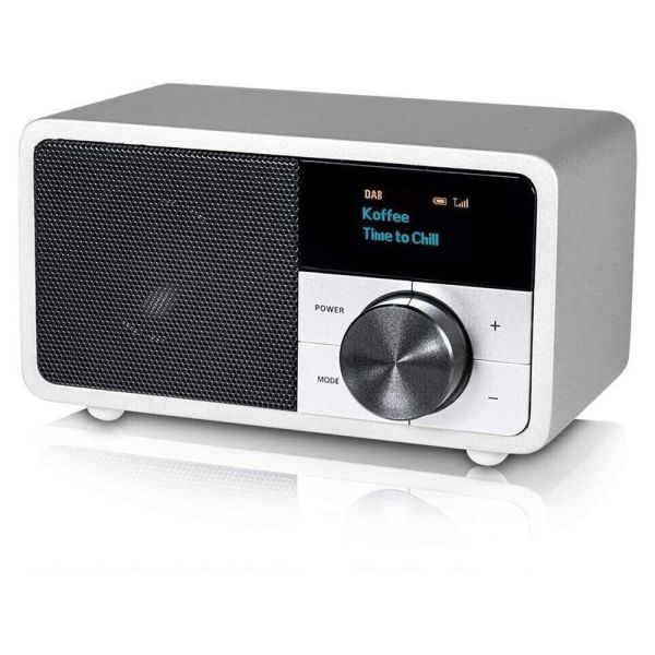 Kathrein DAB+ 1 mini silber portables Radio DAB/UKW mit Akku 20 Stunden Streaming