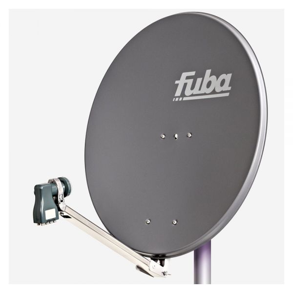 Fuba DAL 808 A Satellitenspiegel 80 cm anthrazit Alu Satelliten Sat Schüssel Octo LNB