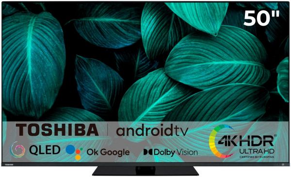 Toshiba 50QA7D63DG QLED-Fernseher 126cm 50 Zoll 4K Ultra HD Smart-TV UHD 2600Hz HDR10 gebraucht