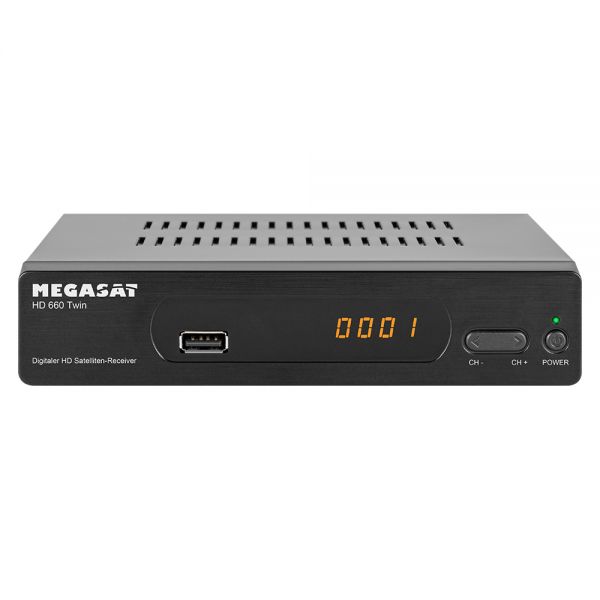 Megasat HD 660 Twin HDTV Sat Receiver USB PVR Satelliten Aufnahmefunktion gebraucht