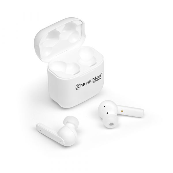 Technaxx MusicMan ANC-TWS Bluetooth In-Ear-Kopfhörer BT-X52 weiß Geräuschunterdrückung