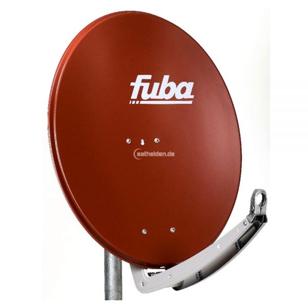 Fuba DAA 780 R Satellitenspiegel 78 cm rot ziegelrot Alu Sat Spiegel Schüssel