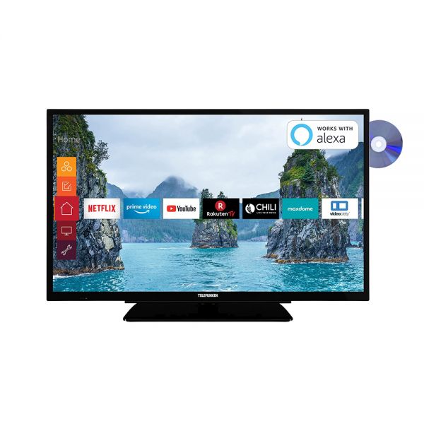 Telefunken XF32G519D LED Fernseher TV 81cm 32 Zoll Full HD Smart TV DVD 600Hz gebraucht