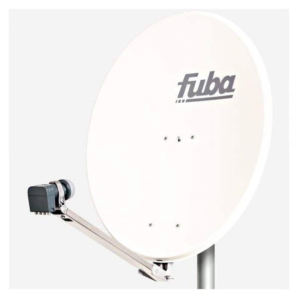 Fuba DAL 804 W Satellitenspiegel 80 cm weiß Alu Satelliten Sat Schüssel Quad LNB