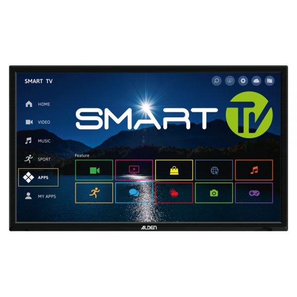 ALDEN LED-TV 32 Zoll Smartwide Smart Camping DVB-S2/C/T2 Fernseher 12V gebraucht